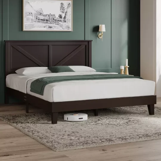 Farmhouse Wooden Bedframe - 图片 2